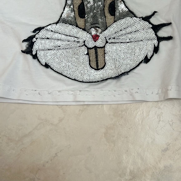 LIMITED EDITION GUCCI bugs bunny GUCCY sequin shirt - Picture 6 of 7